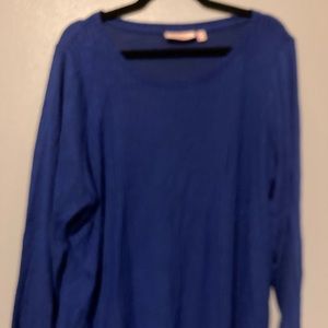 EVRI 1X royal blue lightweight sweater